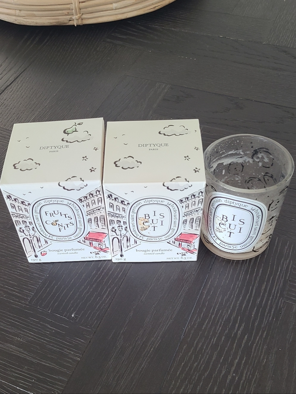 Diptyque Empty Glass Votive Candle Holders